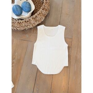 NWOT By Together Ribbed Knit Tank Top Women White Medium